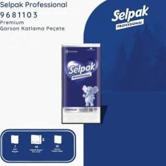 Selpak Professional Garson Katlama Pçt 40X40 Beyaz 50'Li