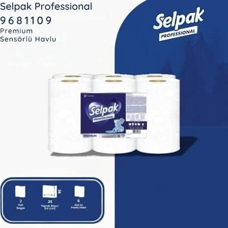 Selpak Professional Sensörlü  Havlu 25 Cm-175 Mt