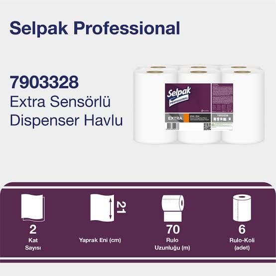 Selpak Professional Sensörlü Havlu 21 Cm- 70 Mt