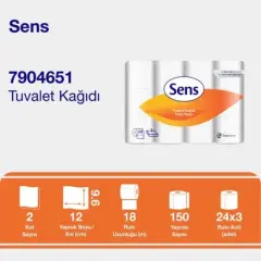 Sens Tuvalet Kağıdı-24'lü(150 Yaprak)