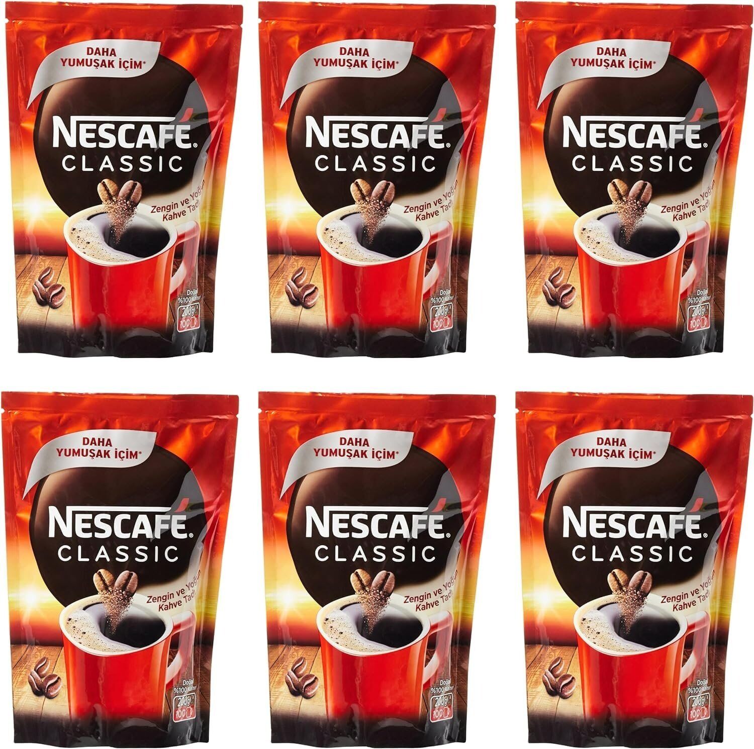 NESCAFE CLASSIC Doy Pack SR 6x200g TR
